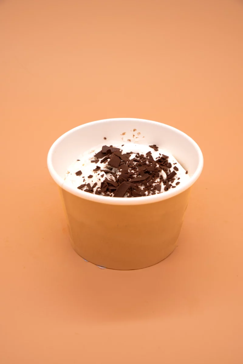 Ganache chocolat, ganache café, biscuit génoise, croustillant