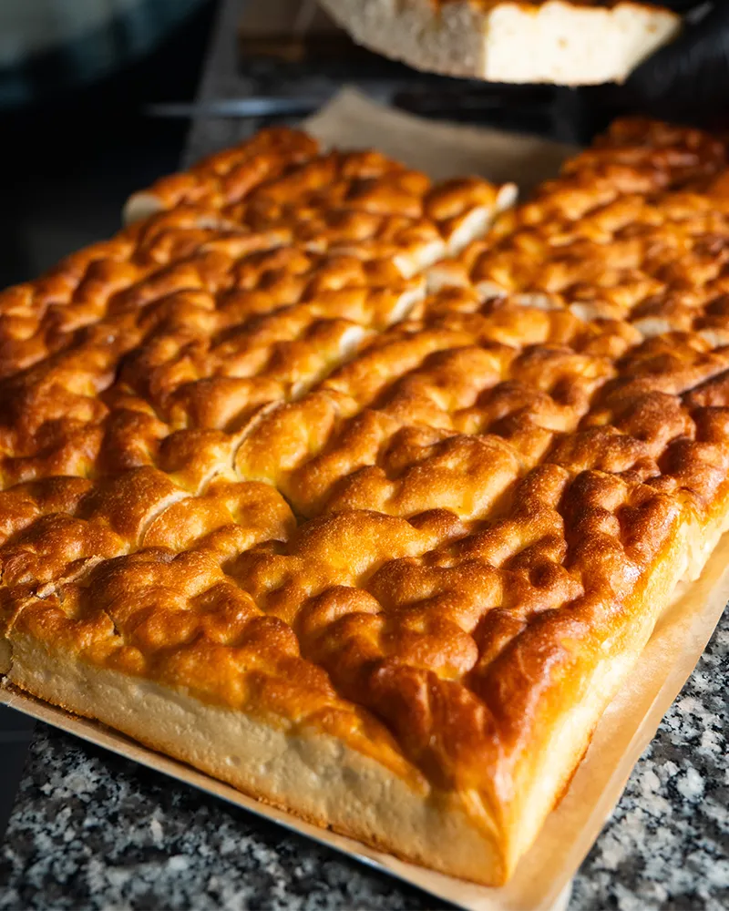 Focaccia préparée par notre artisan boulanger partenaire