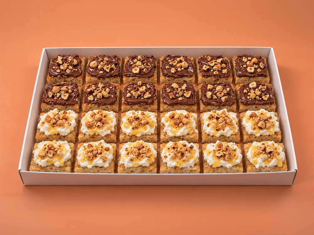 Box de mini focaccias sucrées de La Focacc'
