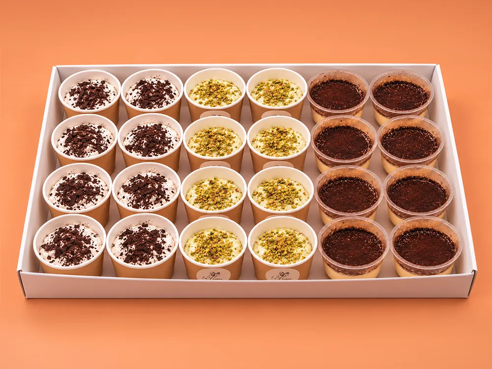 Desserts italiens en pots individuels de La Focacc'